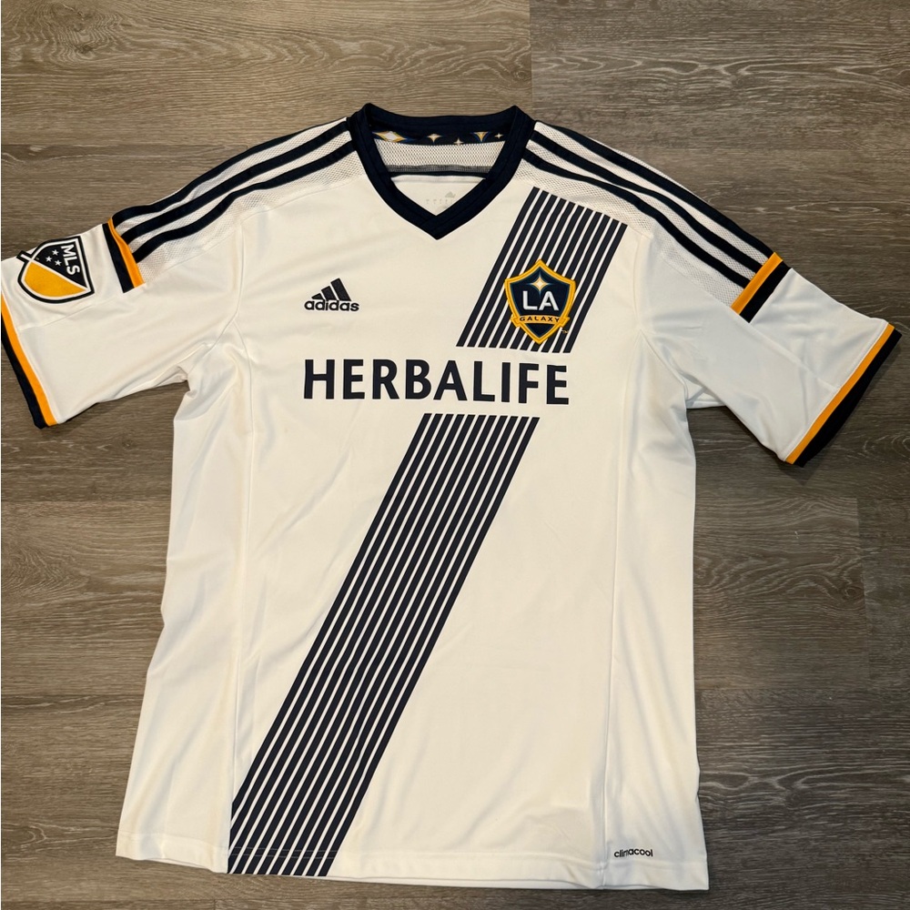 Adidas White and Black Climacool Jersey